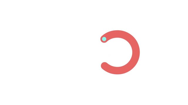 download progress or upload progress, animated spinner