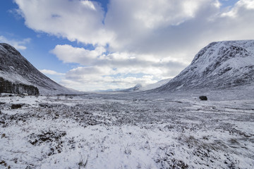 Glen Coe, Scotland, IN winter
