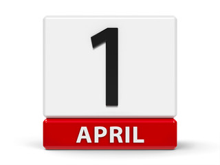 Cubes calendar 1st April