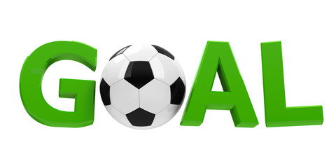 Obraz premium Green Football Goal
