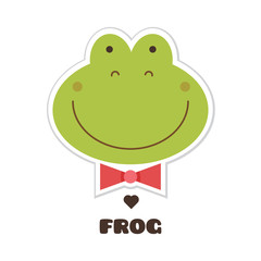 Frog. Vector illustration.
