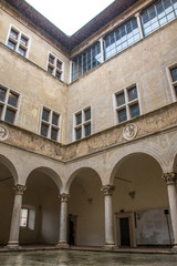 Fototapeta na wymiar Palazzo Piccolomini, Pienza, Toskana, Italien