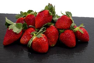 Red tasty strawberries