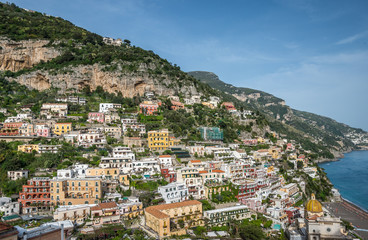 Fototapeta na wymiar Positano village landscape. Amalfi Coast, Italy.