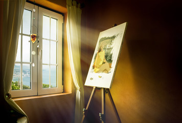 Das Mädchen am Hafen von Portimao