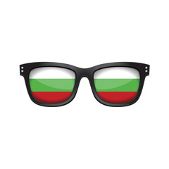 Bulgaria national flag fashionable sunglasses