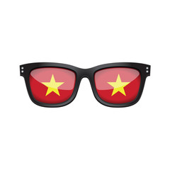 Vietnam national flag fashionable sunglasses