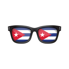 Cuba national flag fashionable sunglasses