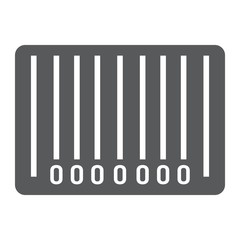 Barcode glyph icon, e commerce and marketing, scan sign vector graphics, a solid pattern on a white background, eps 10.