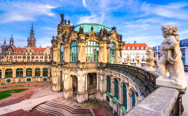 Naklejka na ściany i meble Zwinger palace, art gallery and museum in Dresden, Germany.