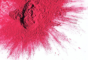 magenta toner on white background