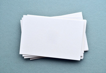 Empty white Business Card on