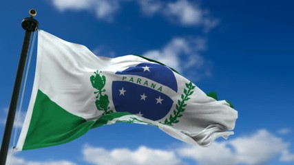 flag Parana state Brazil