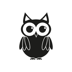Owl black icon