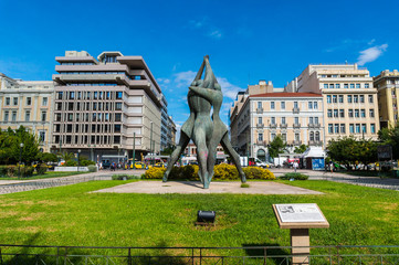Klathmonos square is the center the Historical Center of Athens. In the square is an...