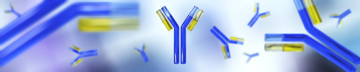 antibodies on an abstract background
