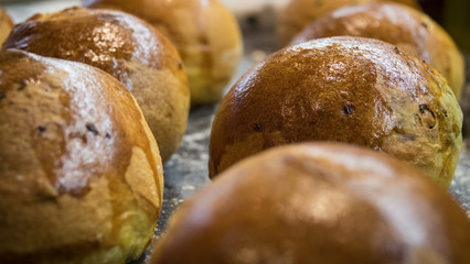 Brioches dorés cuite