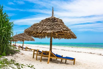 Foto op Plexiglas Nungwi Strand, Tanzania Uitzicht op het strand. Nungwi, Zanzibar, Tanzania.
