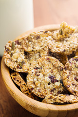 Oatmeal cookies, granola cookies.
