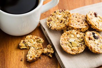 Oatmeal cookies, granola cookies.