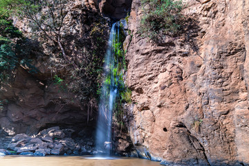 Beautiful waterfall in savanna