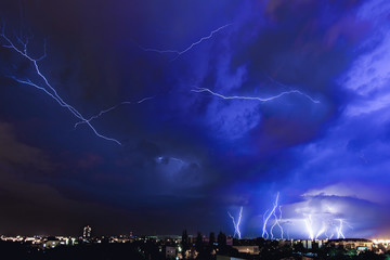 Night Lightning Storm