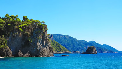 Obraz premium Gialiskari beach in Corfu, Greece