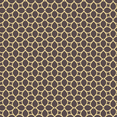 Seamless golden ornament in arabian style. Geometric abstract background. Pattern for wallpapers and backgrounds