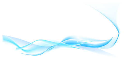 bright, wavy white and blue vector background