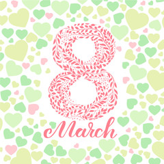 8 March greeting card