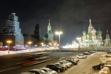 Moscow, Russia - February, 25, 2018: Pokrovsky church in Moscow, Russia