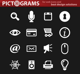 User interface icons set