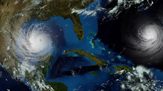 Two Hurricane Approaching US East Coast