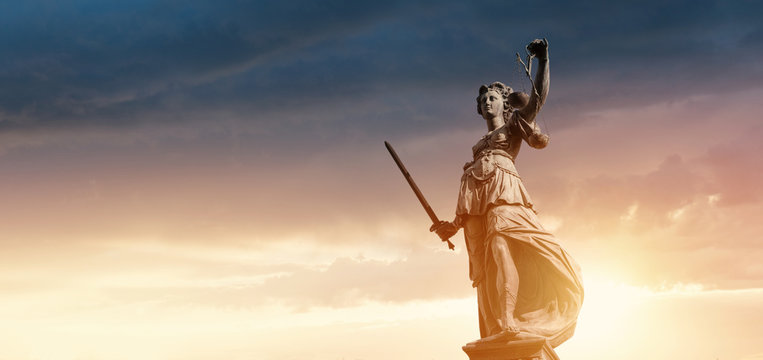 Justitia Figurine Statue - Personification of Justice