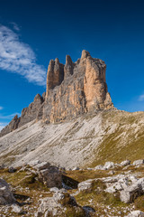 italien dolomites, south tyrol and italien alps, beautiful mountain scenery in autumn weather 