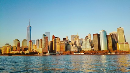 Amazing view of Manhattan New York skyline. USA