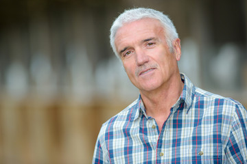 mature man posing for picture