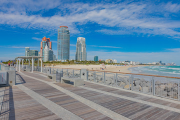 Obraz premium Pier Beach Miami