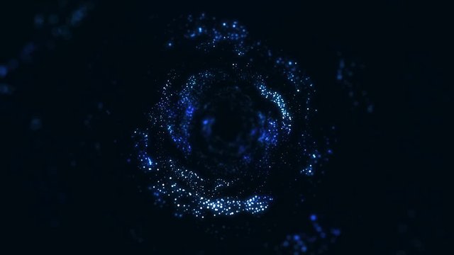 circles of particles