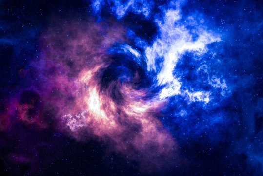High definition star field, colorful night sky space. Nebula and galaxies in space. Astronomy concept background.