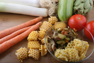 pasta con verduras
