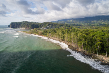Pacific ocean and beaches in Costa Rica