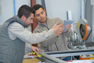 student in woodwork training course