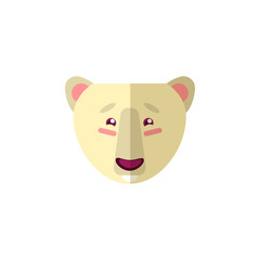 Bear animal icon, logo. Vector art for web, veterinary clinic, grocery, store, packaging and advertising. Funny illustration head