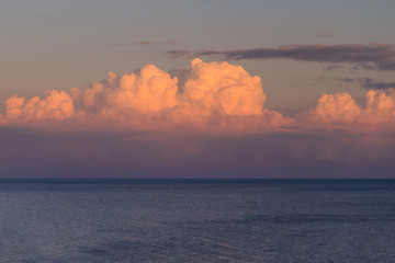 Scenic clouds at sunset