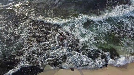 Lady in Ocean Abstrac