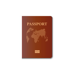 Passport cover vector design, Identification citizen, Vector, Illustration