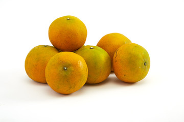 Orange on a white background