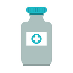 Medicne bottle isolated vector illustration graphic design