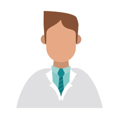 Doctor avatar faceless vector illustration graphic design